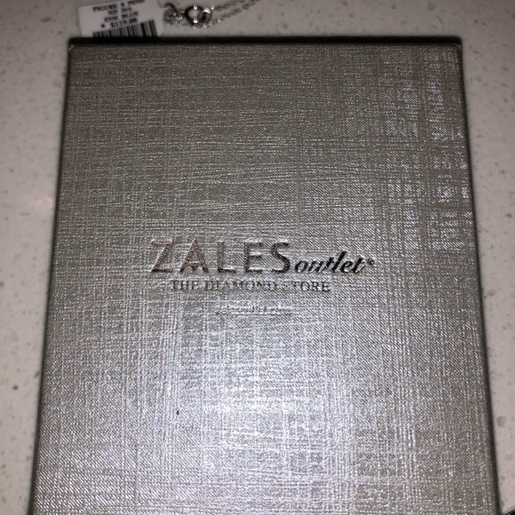 Enhanced Blue Diamond Accent Infinity Loop Pendant - Picture 5 of 7